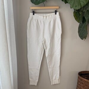 Champion White Reverse Weave Heavyweight Sweatpants
